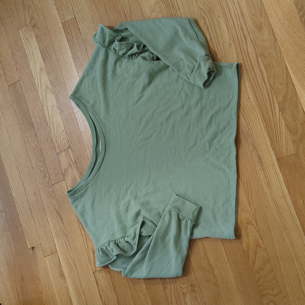 Lucky Brand Ruffle Sleeve Sweater - Size S